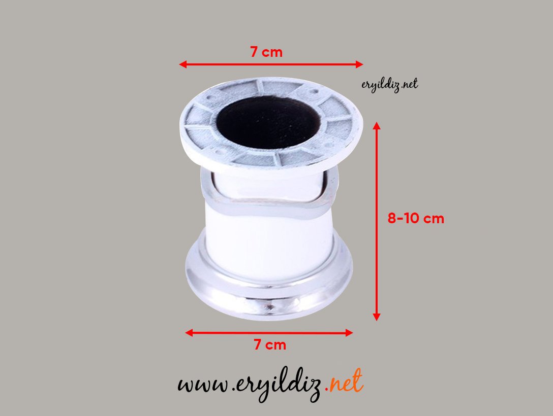 Herboy Mobilya Ayak 8-10 cm Beyaz Eryıldız Hırdavat