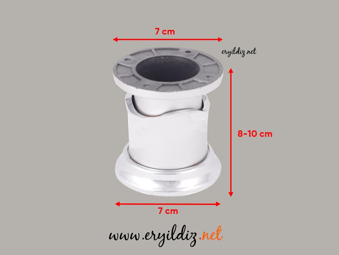 Herboy Mobilya Ayak 8-10 cm Saten Eryıldız Hırdavat