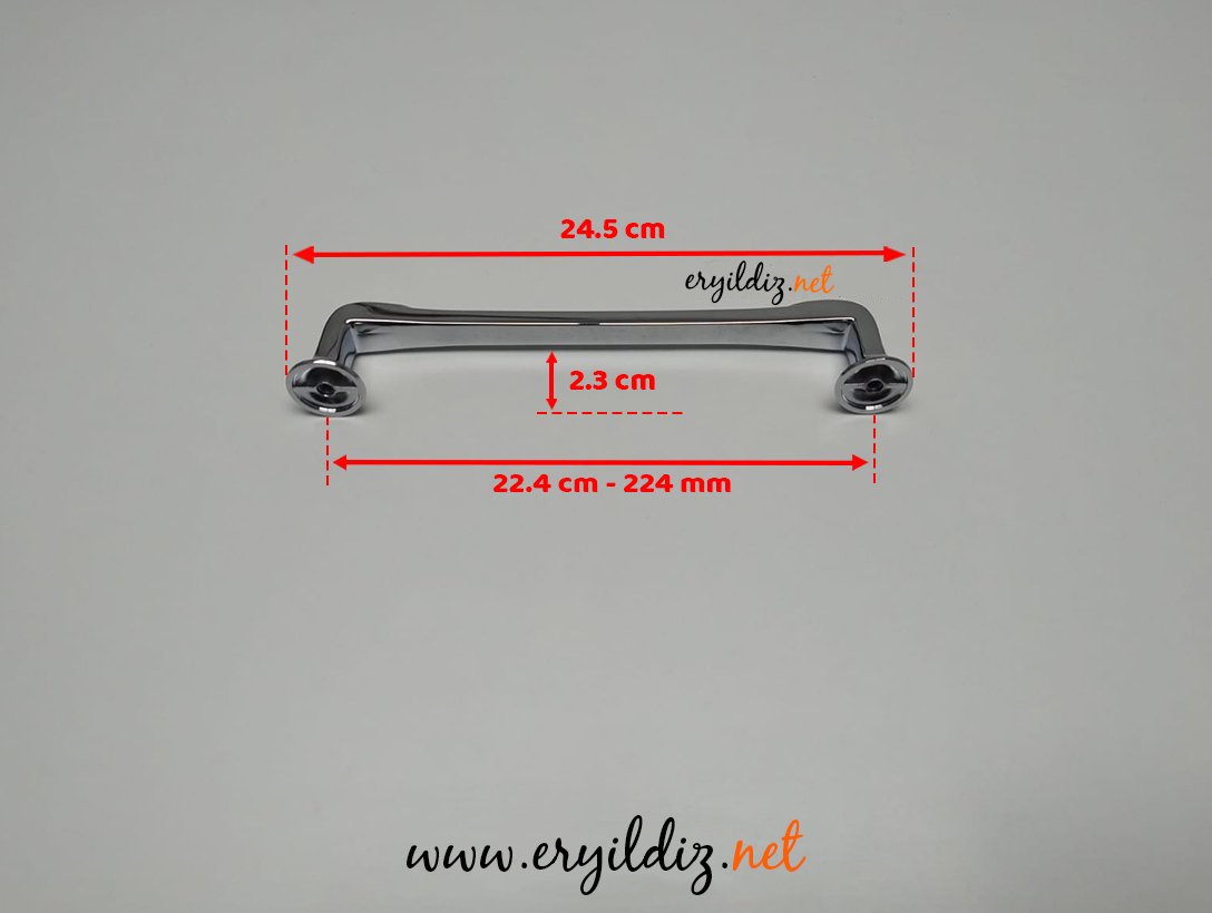 Doğanlar Z.316 Zamak Mobilya Kulp Krom 224 mm Eryıldız Hırdavat