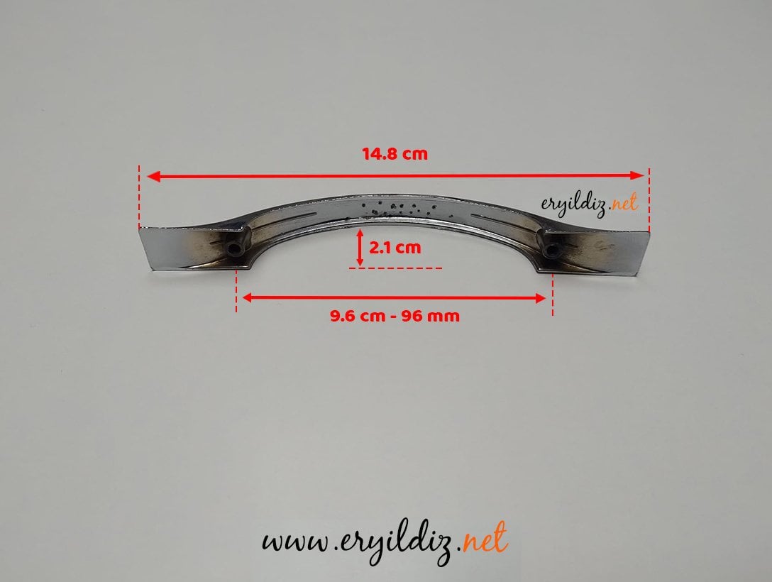 Goldaks Sülün Krom Ekonomik Zamak Mobilya Kulp 96 mm Eryıldız Hırdavat