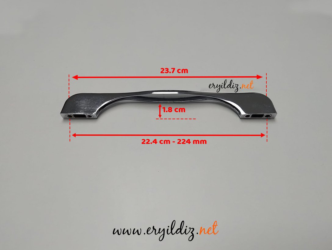 Nobel Aysima Krom Mobilya Kulp 192-224 mm Eryıldız Hırdavat 