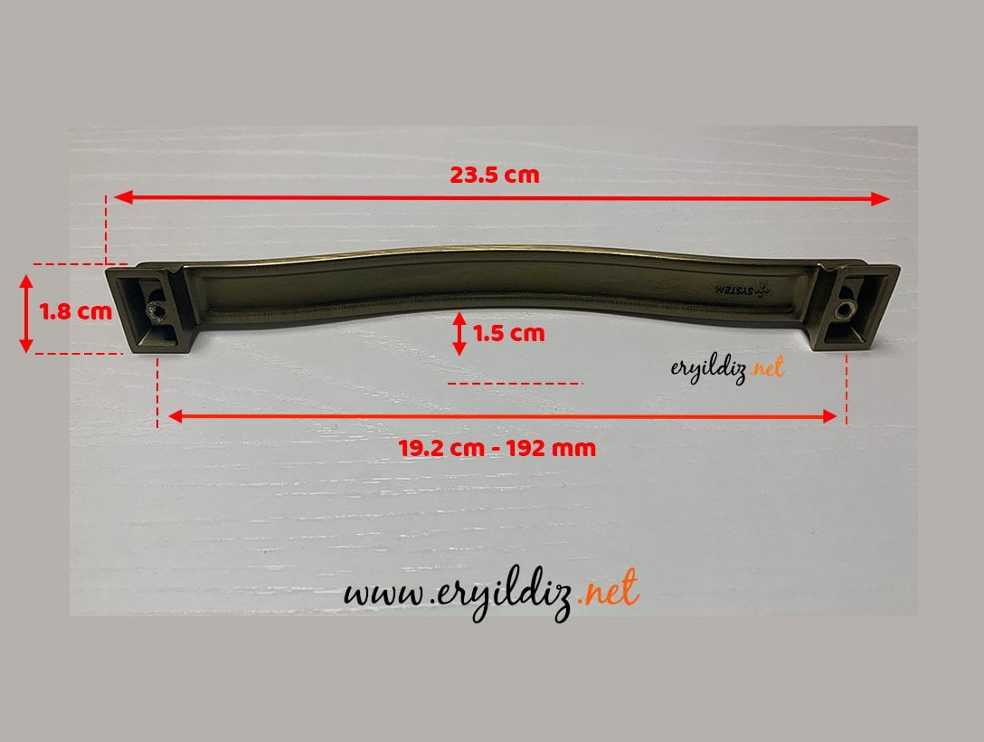 System SP 4220 Mobilya Kulp Antik Eskitme 192 mm Eryıldız Hırdavat
