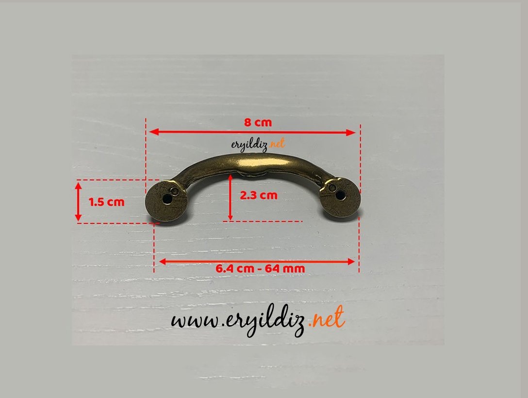 Umut 724 Antik Mobilya Kulp 64 mm Eryıldız Hırdavat