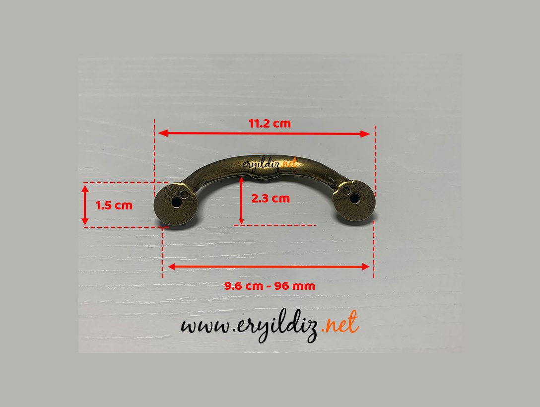 Umut 724 Antik Mobilya Kulp 96 mm Eryıldız Hırdavat 
