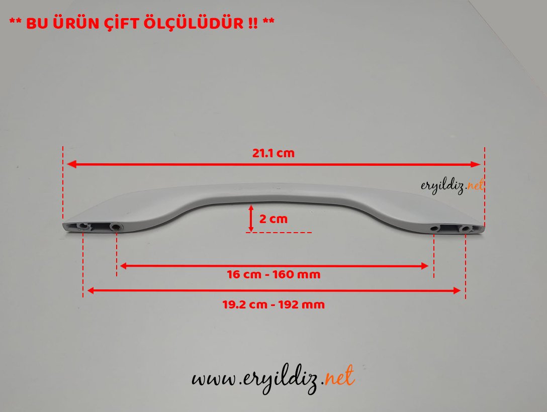 Ventus 3008 Mobilya Kulp Beyaz Krom 160-192 mm Eryıldız Hırdavat