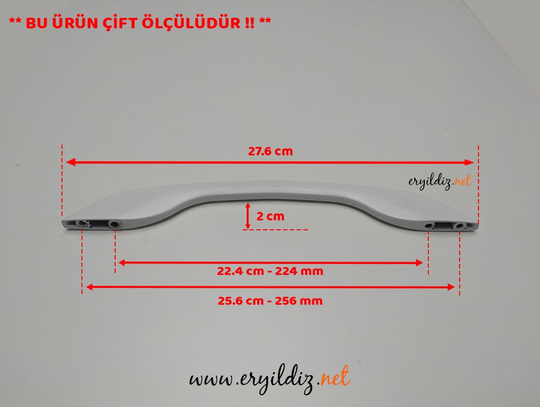 Ventus 3008 Mobilya Kulp Beyaz Krom 224-256 mm Eryıldız Hırdavat