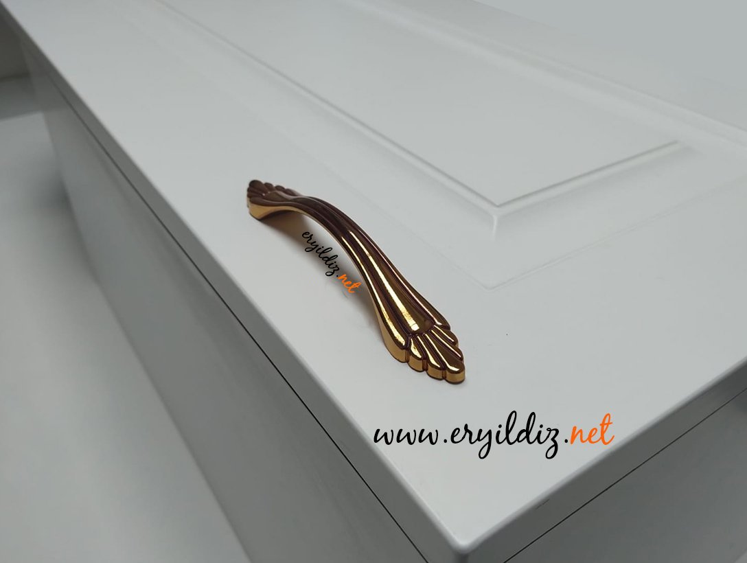 Azelya Altın Bordo Zamak Mobilya Kulp Eryıldız Hırdavat