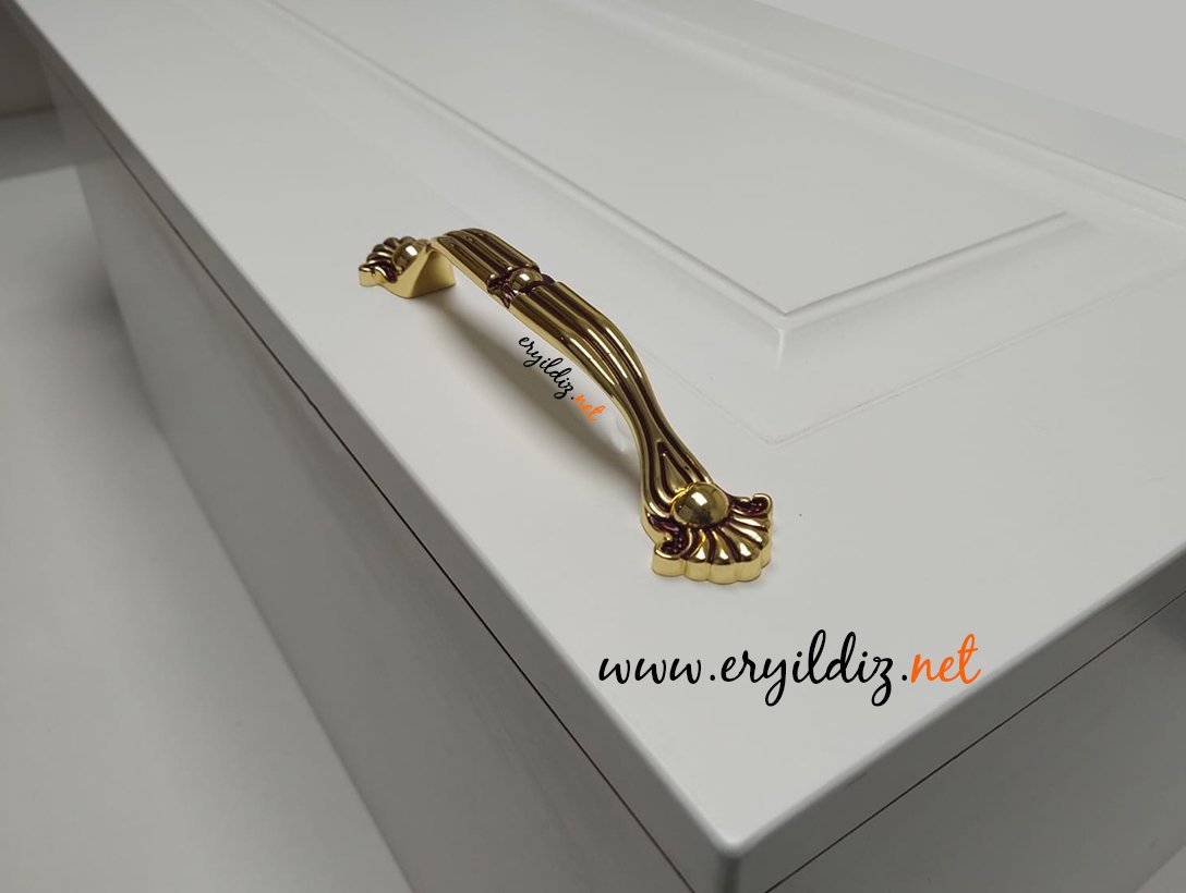 Fulya Altın Bordo Zamak Mobilya Kulp Eryıldız Hırdavat 