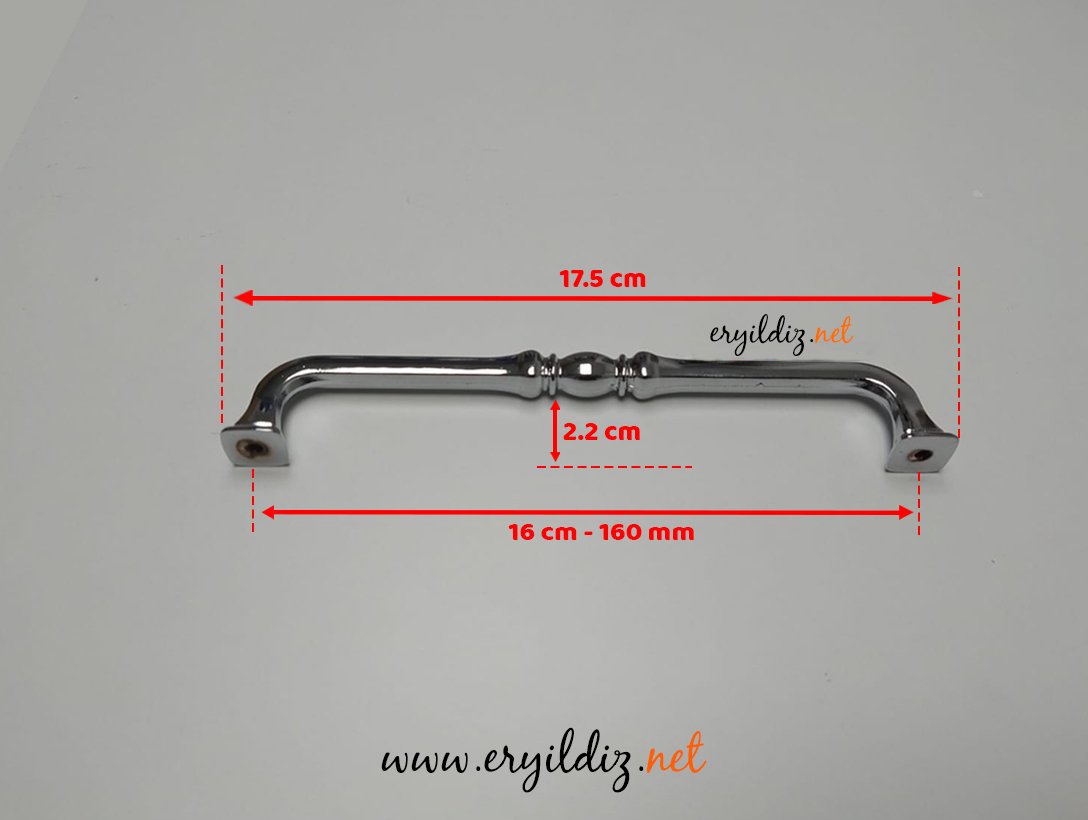 Dekor Kale Mobilya Kulp Krom 160 mm Eryıldız Hırdavat