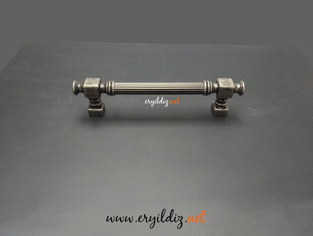 Doğanlar AL344 Mobilya Kulp Antik Gümüş Eryıldız Hırdavat