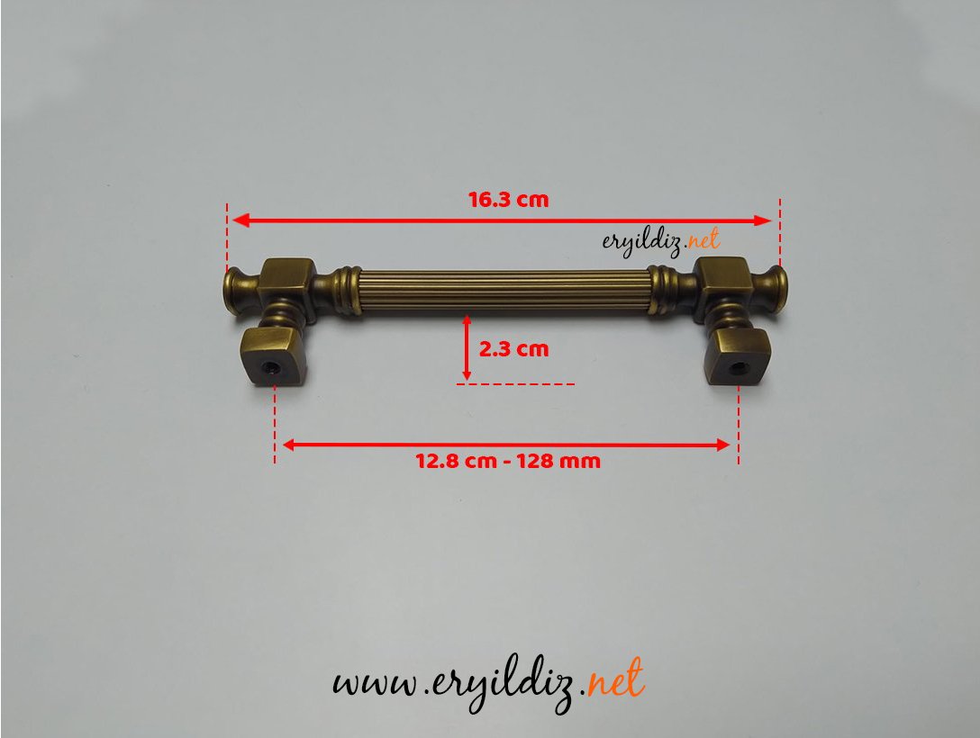 Doğanlar AL344 Mobilya Kulp Olifka - 128 mm Eryıldız Hırdavat