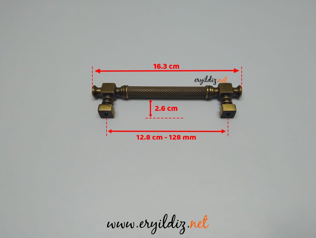 Doğanlar AL347 Mobilya Kulp Olifka - 128 mm Eryıldız Hırdavat
