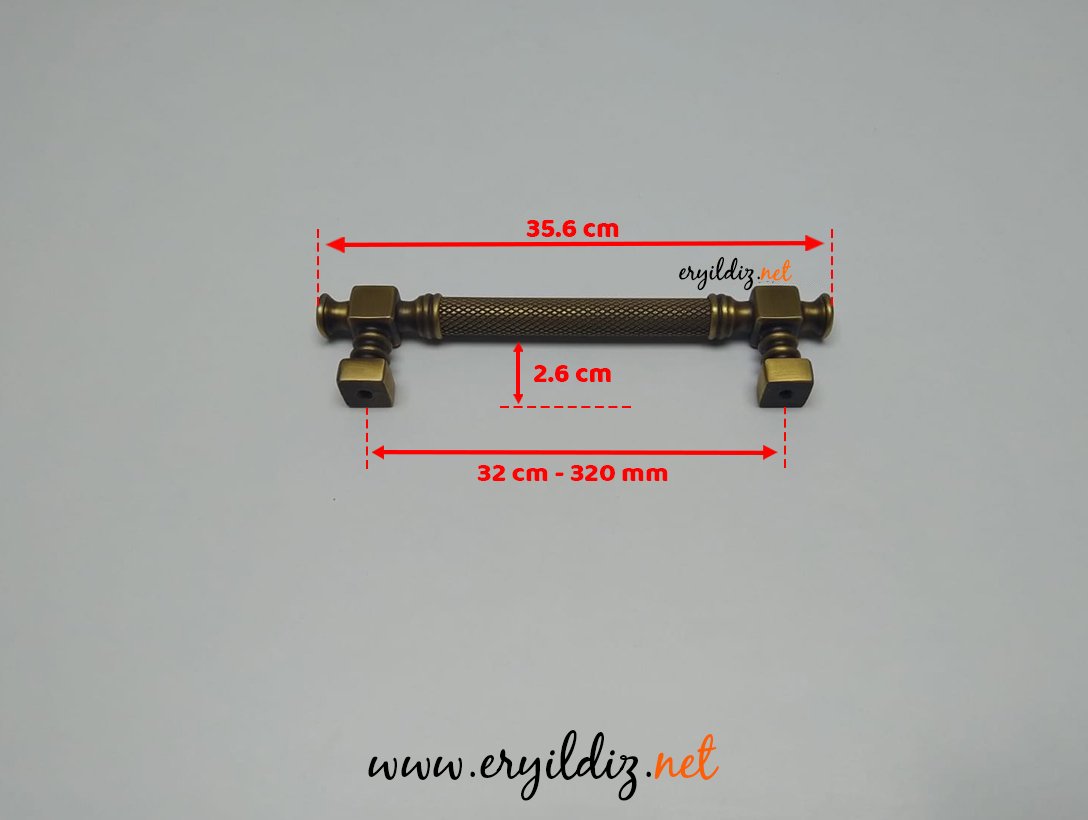 Doğanlar AL347 Mobilya Kulp Olifka - 320 mm Eryıldız Hırdavat