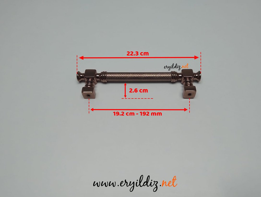 Doğanlar AL347 Mobilya Kulp Süper Rose - 192 mm Eryıldız Hırdavat
