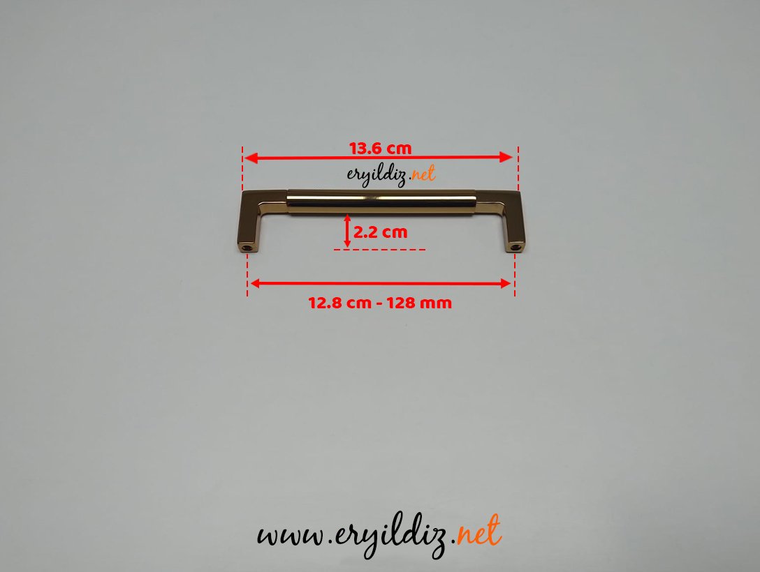 Doğanlar AL348 Zamak Mobilya Kulp Albrifin - 128 mm Eryıldız Hırdavat