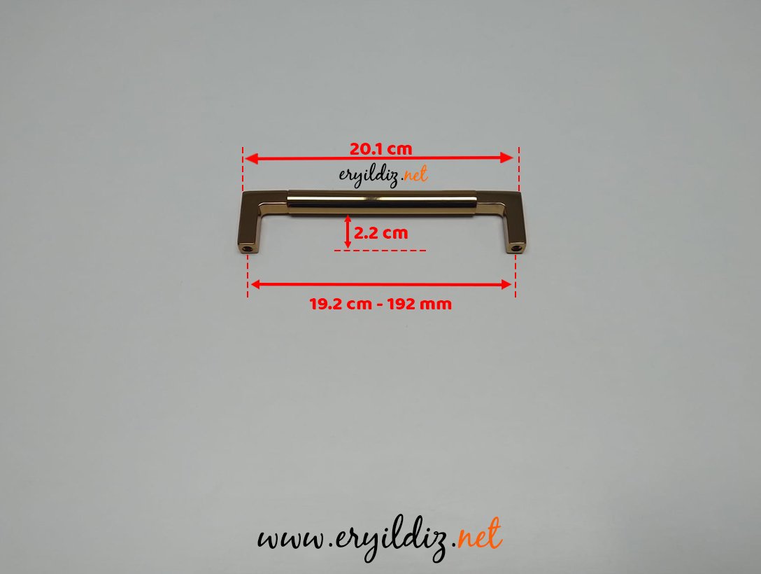 Doğanlar AL348 Zamak Mobilya Kulp Albrifin - 192 mm Eryıldız Hırdavat