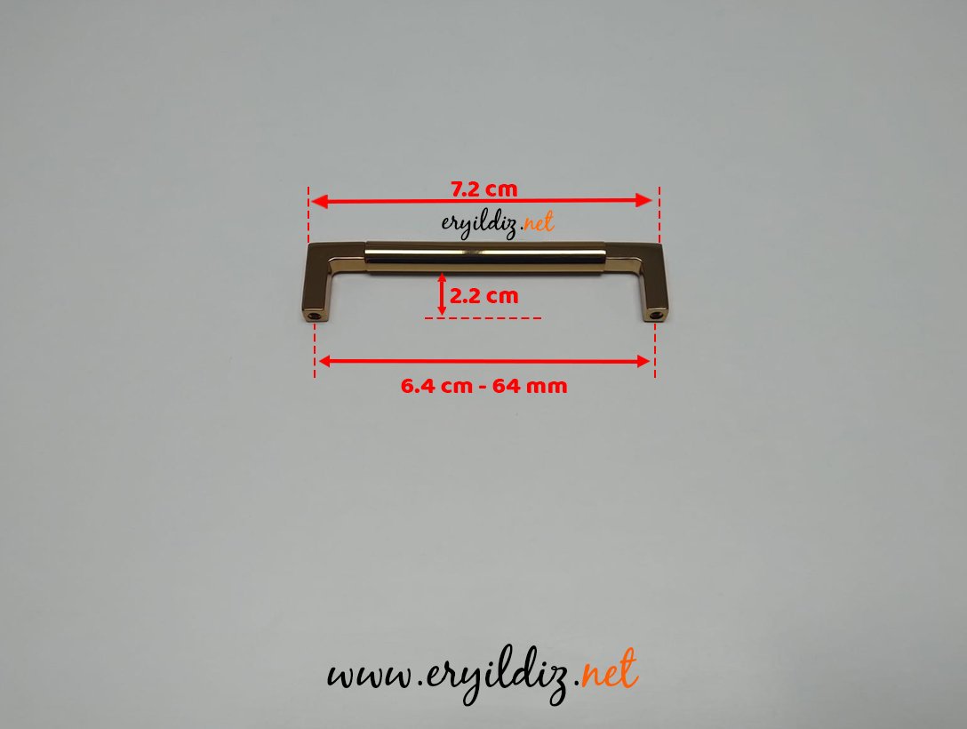 Doğanlar AL348 Zamak Mobilya Kulp Albrifin - 64 mm Eryıldız Hırdavat