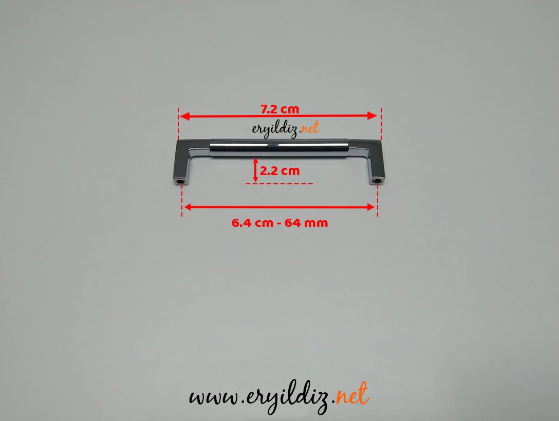 Doğanlar AL348 Zamak Mobilya Kulp 64 mm Eryıldız Hırdavat