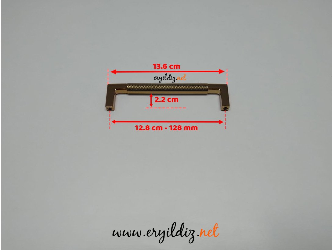Doğanlar AL349 Zamak Mobilya Kulp Albrifin - 128 mm Eryıldız Hırdavat