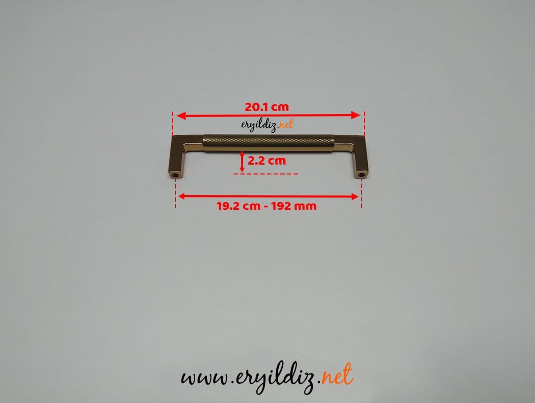 Doğanlar AL349 Zamak Mobilya Kulp Albrifin - 192 mm Eryıldız Hırdavat 