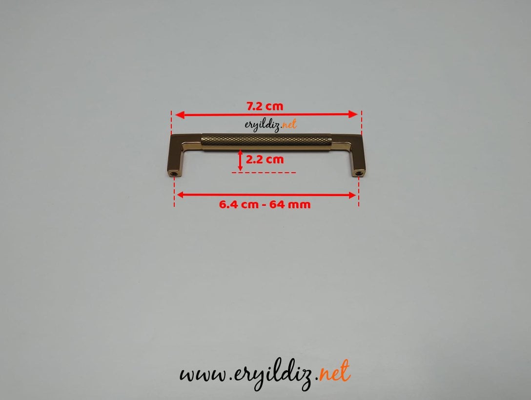 Doğanlar AL349 Zamak Mobilya Kulp Albrifin - 64 mm Eryıldız Hırdavat