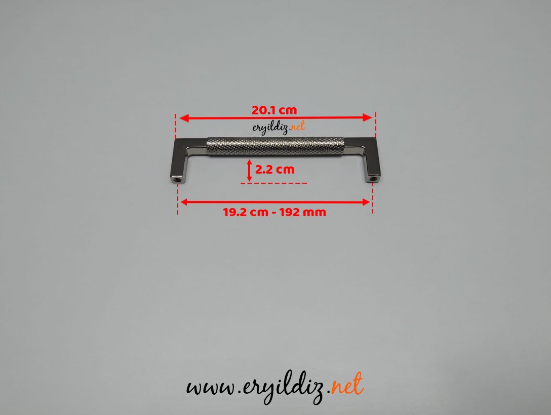 Doğanlar AL349 Zamak Mobilya Kulp Nikel - 192 mm Eryıldız Hırdavat