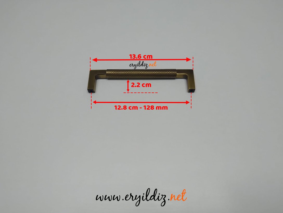 Doğanlar AL349 Zamak Mobilya Kulp Olifka - 128 mm Eryıldız Hırdavat