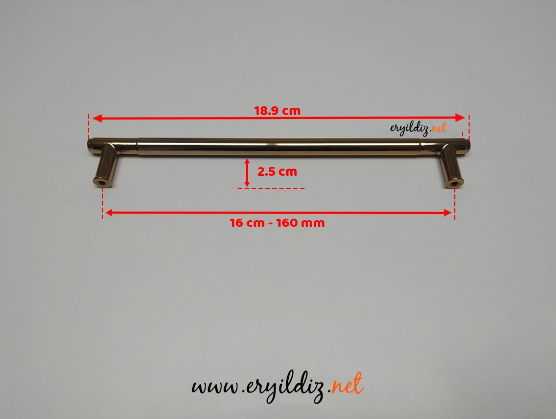 Doğanlar AL350 Zamak Mobilya Kulp Albrifin - 160 mm Eryıldız Hırdavat