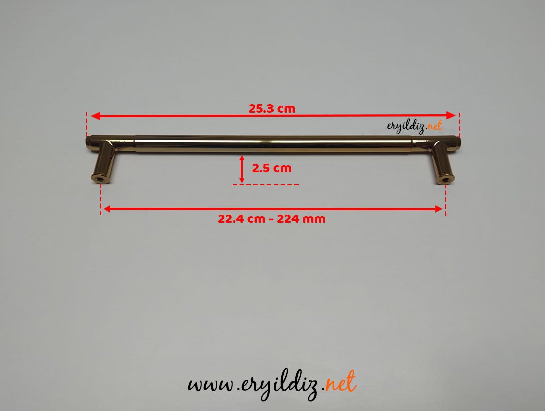 Doğanlar AL350 Zamak Mobilya Kulp Albrifin - 224 mm Eryıldız Hırdavat