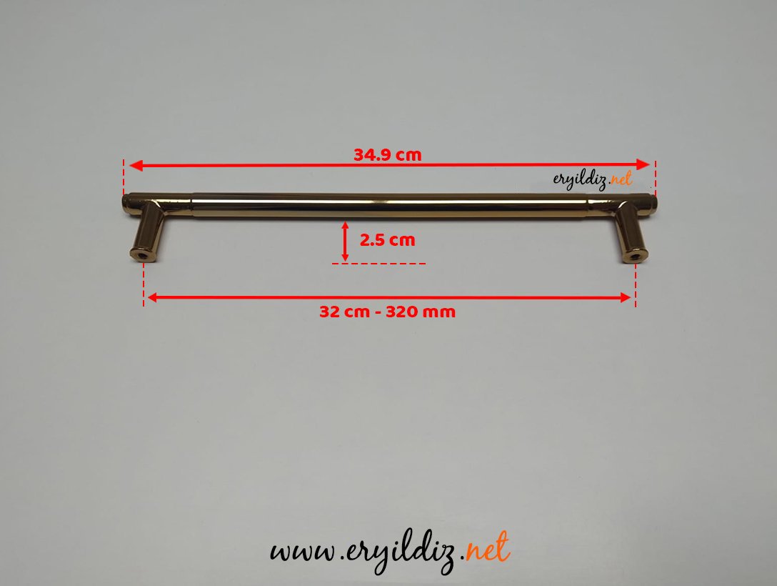 Doğanlar AL350 Zamak Mobilya Kulp Albrifin - 320 mm Eryıldız Hırdavat