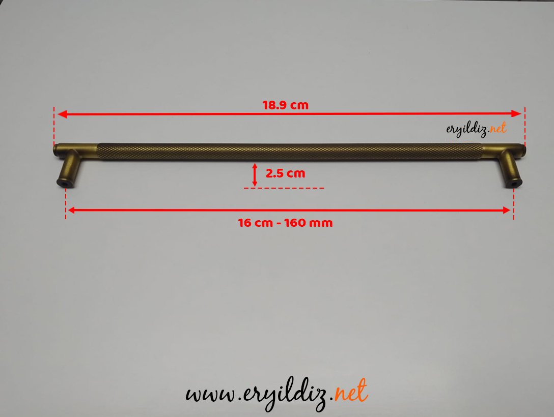 Doğanlar AL351 Zamak Mobilya Kulp Olifka -160 mm Eryıldız Hırdavat
