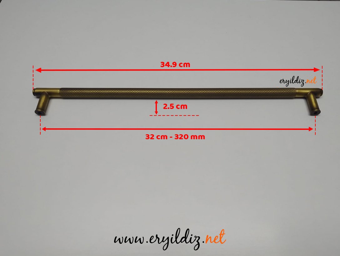 Doğanlar AL351 Zamak Mobilya Kulp Olifka -320 mm Eryıldız Hırdavat
