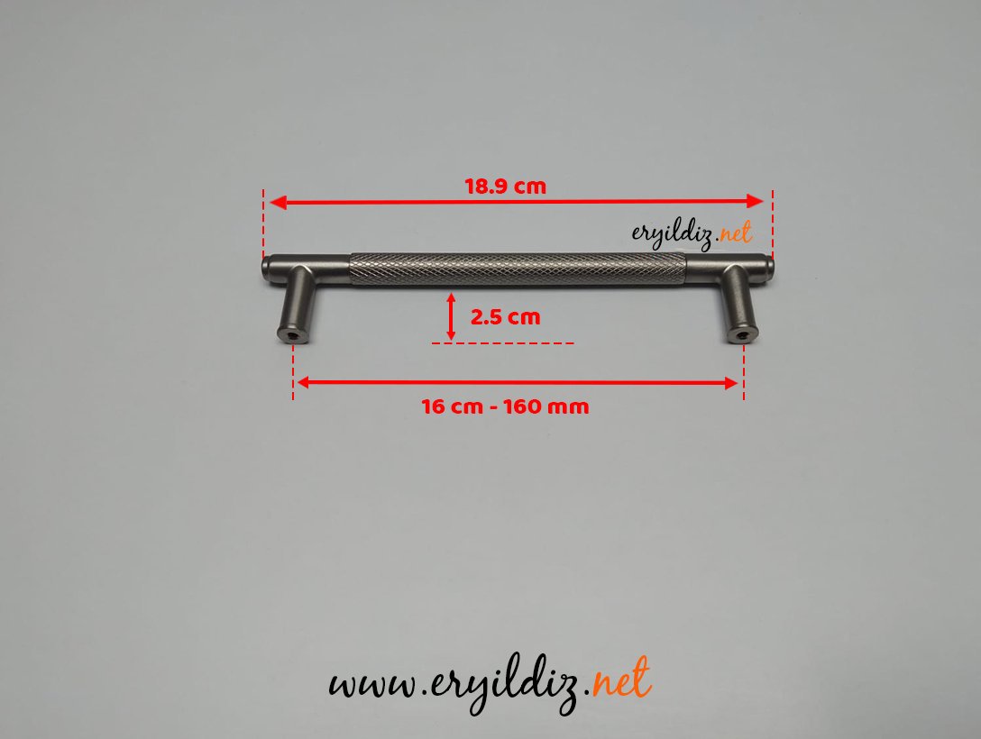 Doğanlar AL351 Zamak Mobilya Kulp Süper Saten - 160 mm Eryıldız Hırdavat