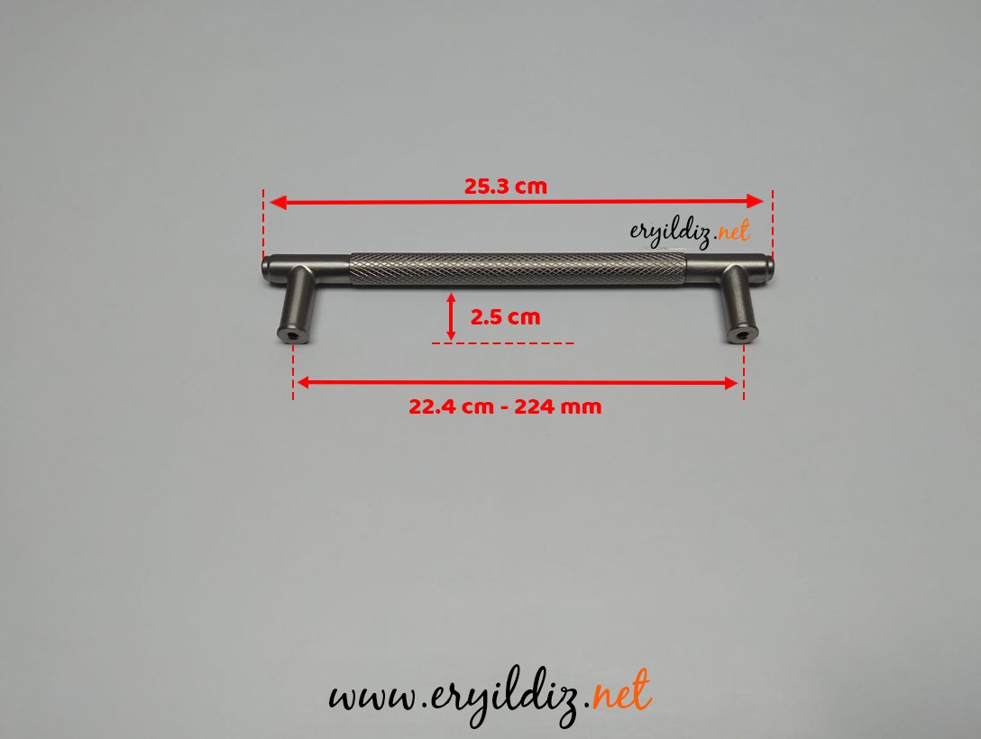 Doğanlar AL351 Zamak Mobilya Kulp Süper Saten - 224 mm Eryıldız Hırdavat