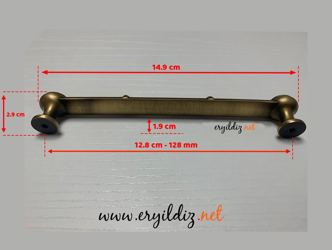 Doğanlar Ekselans Olifka Mobilya Kulp 128 mm Eryıldız Hırdavat 