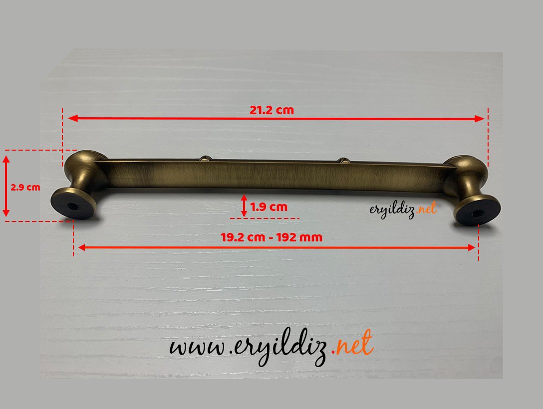 Doğanlar Ekselans Olifka Mobilya Kulp 192 mm Eryıldız Hırdavat