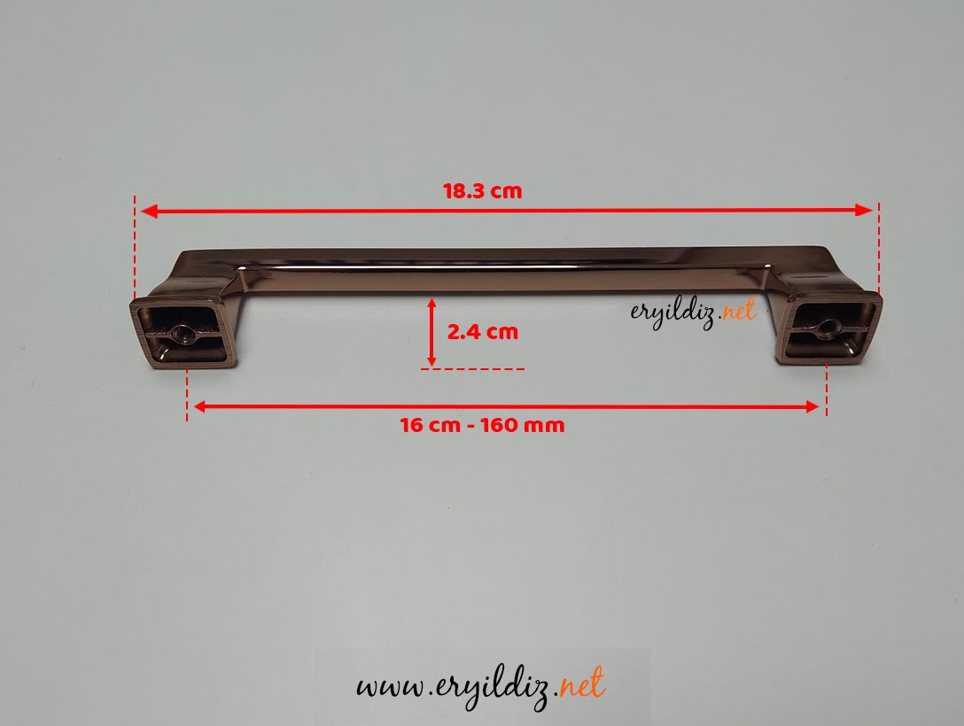 Doğanlar Techno Mobilya Kulp Süper Rose - 160 mm Eryıldız Hırdavat