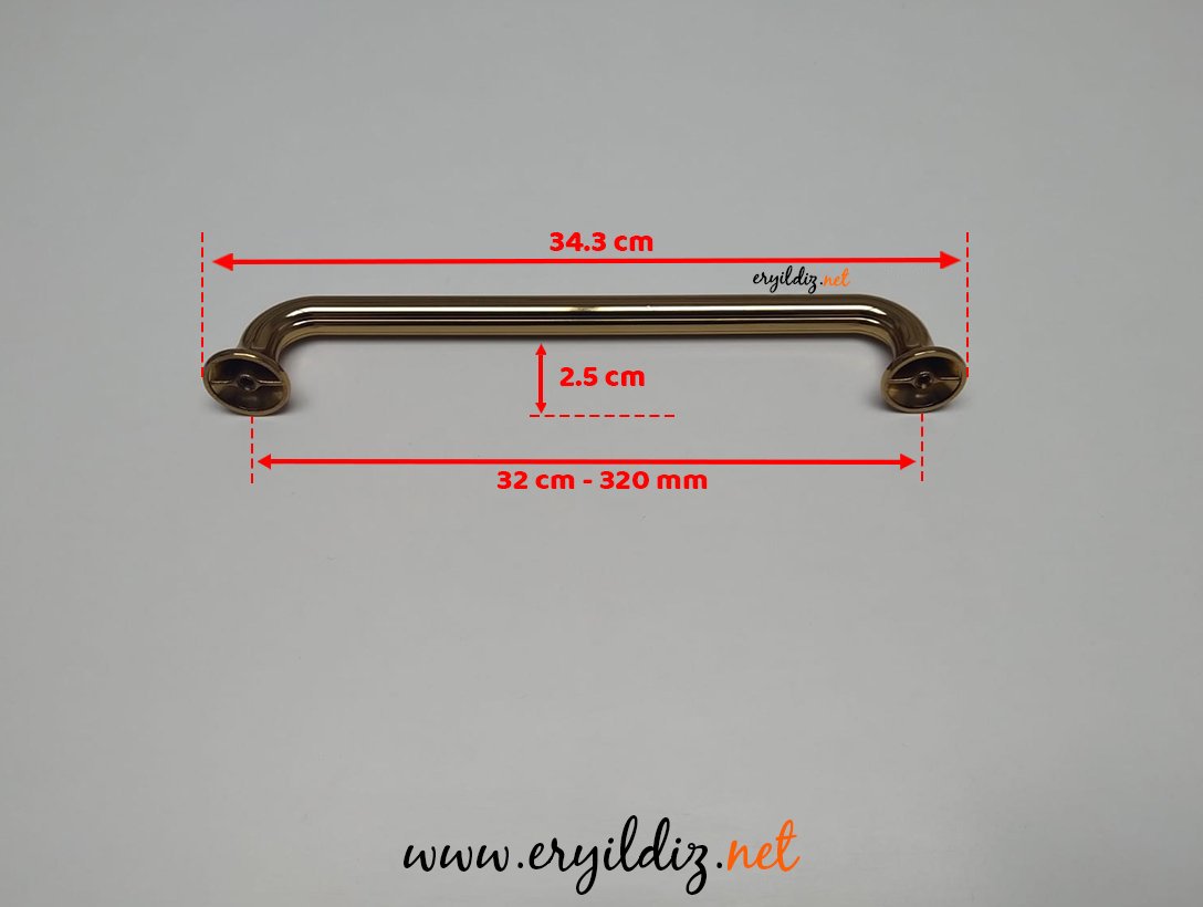 Doğanlar Z.315 Zamak Mobilya Kulp Albrifin - 320 mm Eryıldız Hırdavat