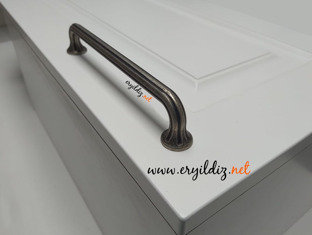 Doğanlar Z.315 Zamak Mobilya Kulp Antik Gümüş Eryıldız Hırdavat