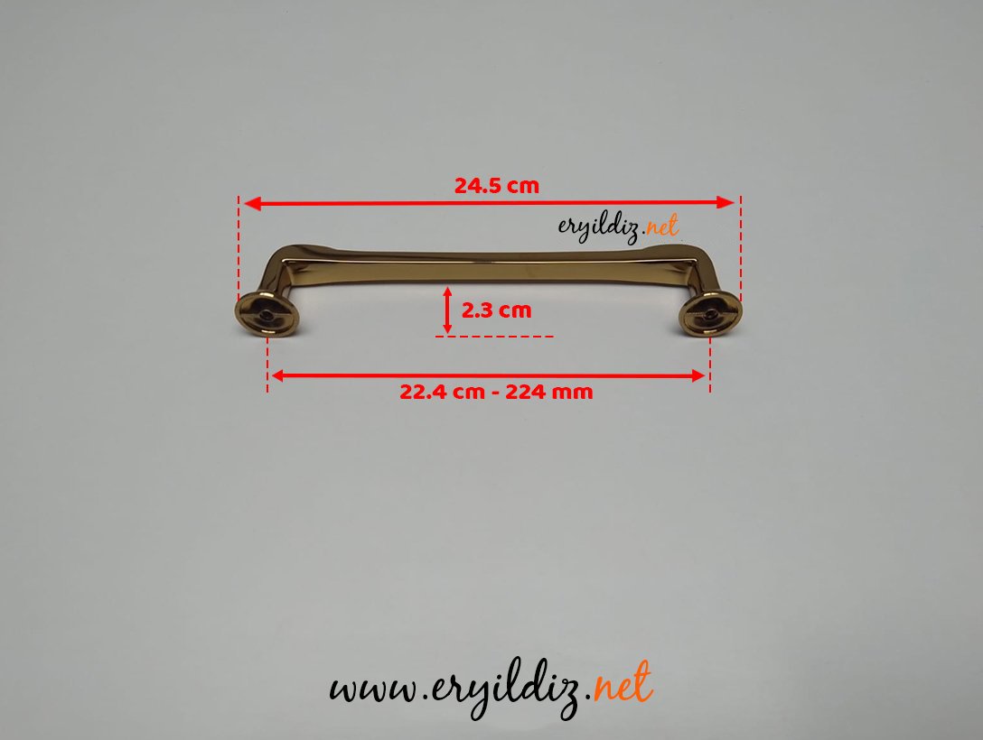 Doğanlar Z.316 Zamak Mobilya Kulp Albrifin - 224 mm Eryıldız Hırdavat