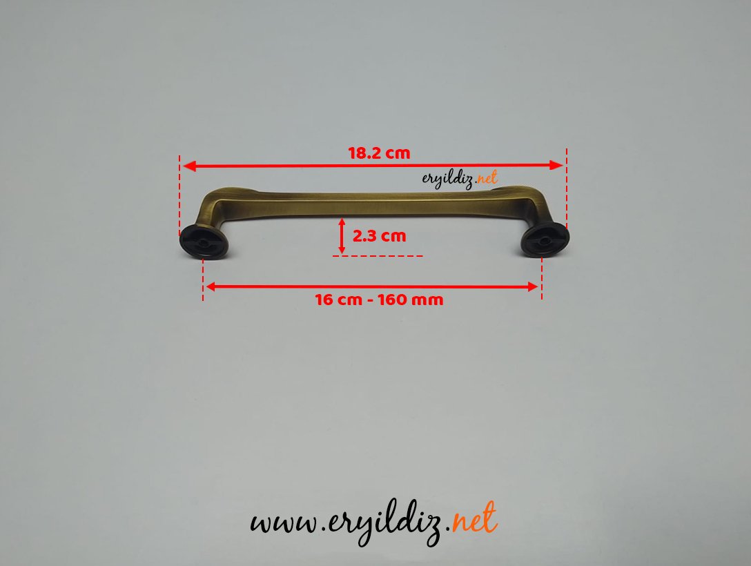 Doğanlar Z.316 Zamak Mobilya Kulp Olifka - 160 mm Eryıldız Hırdavat