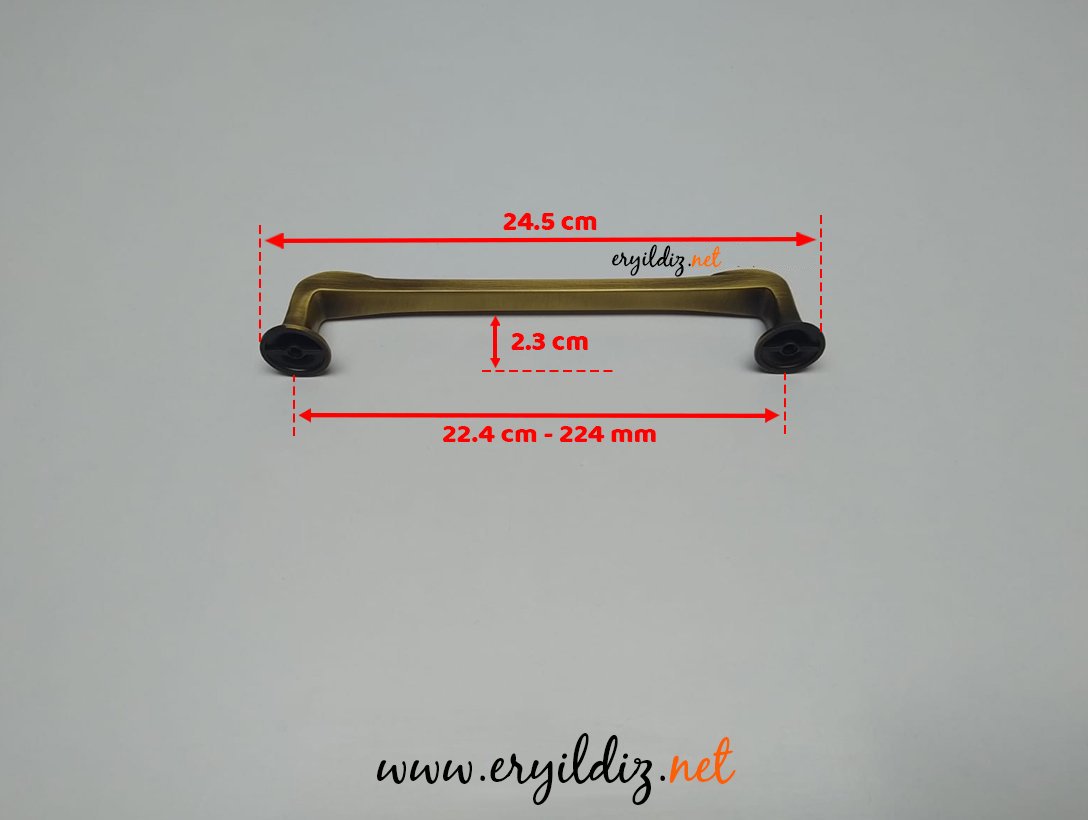 Doğanlar Z.316 Zamak Mobilya Kulp Olifka - 224 mm Eryıldız Hırdavat