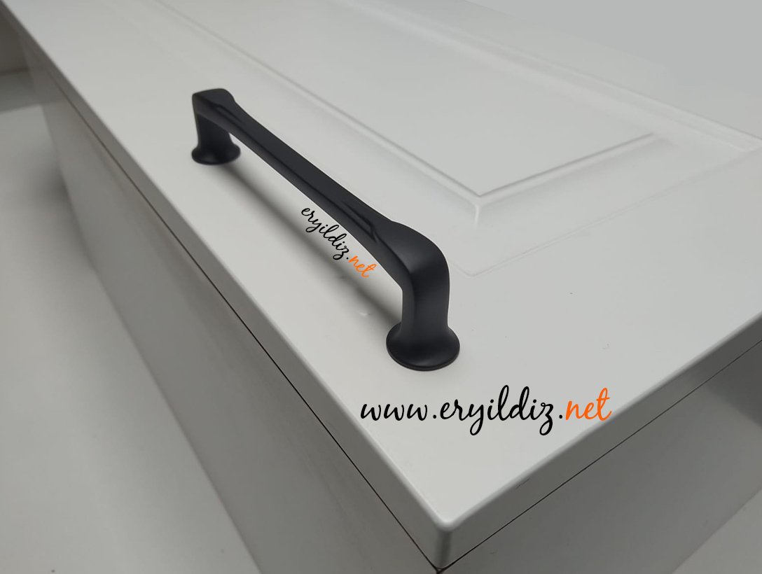 Doğanlar Z.316 Zamak Mobilya Kulp Mat Siyah Eryıldız Hırdavat