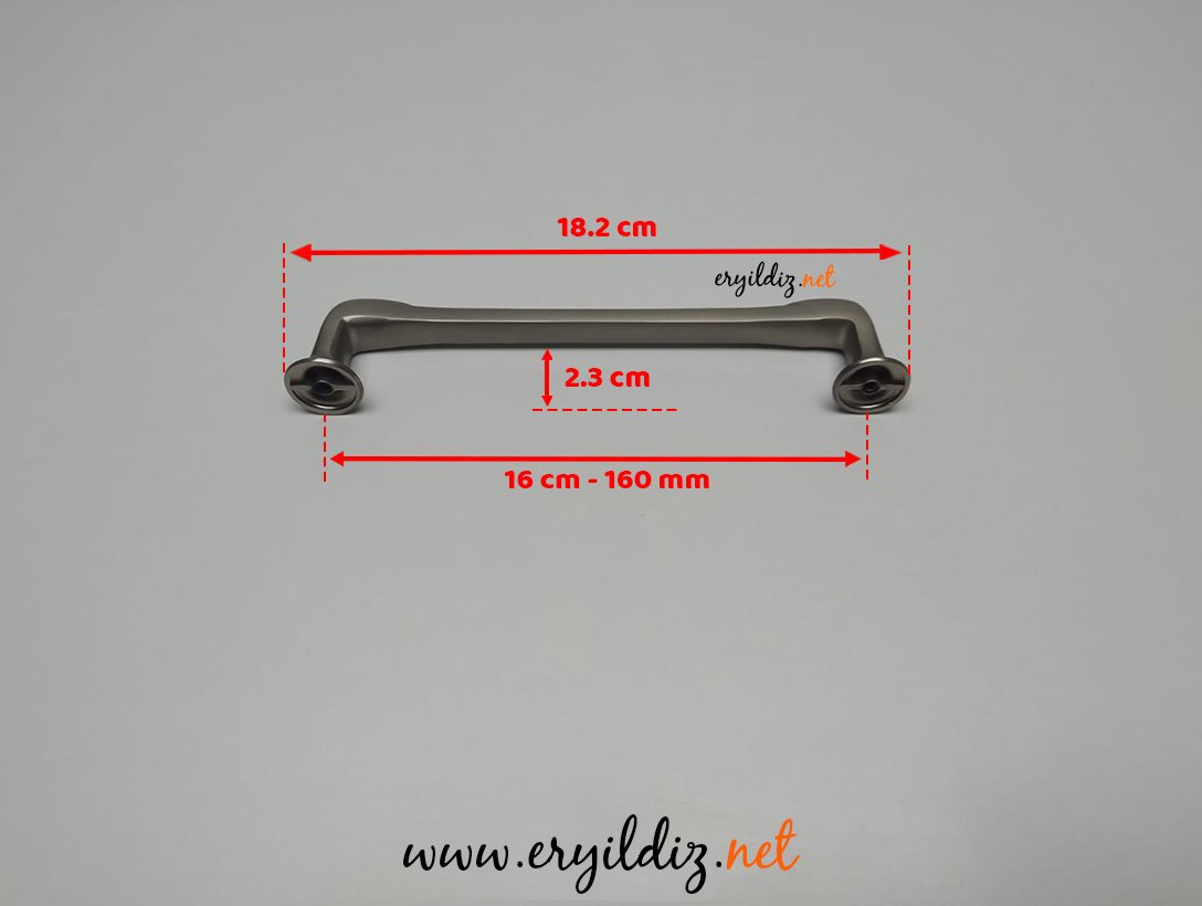 Doğanlar Z.316 Zamak Mobilya Kulp Süper Saten - 160 mm Eryıldız Hırdavat