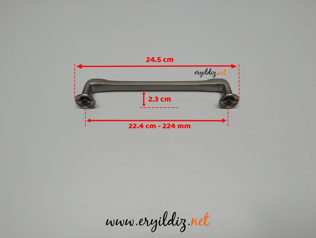 Doğanlar Z.316 Zamak Mobilya Kulp Süper Saten - 224 mm Eryıldız Hırdavat