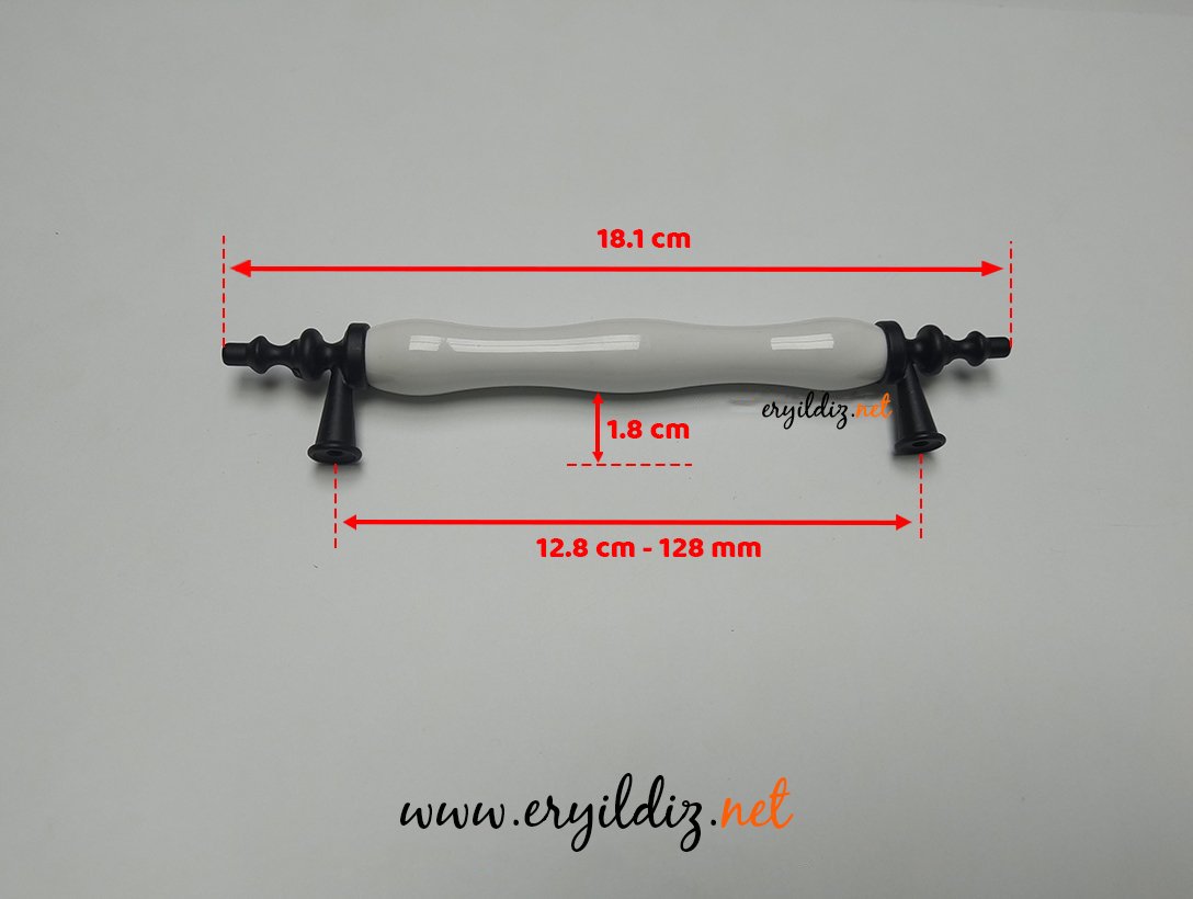 Esal Bozburun Mat Siyah K-21 Kulp 128 mm Eryıldız Hırdavat 