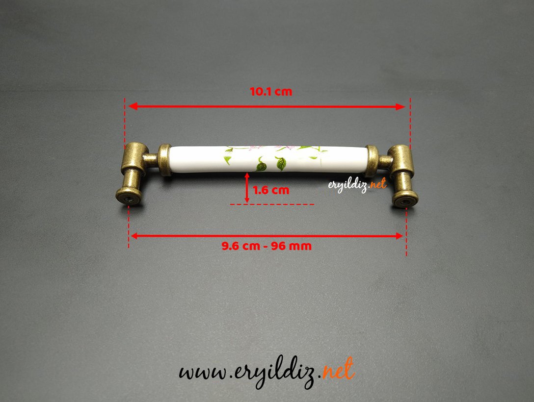 Esal Satürn Antik Sarı ES-1 Kulp 96 mm Eryıldız Hırdavat