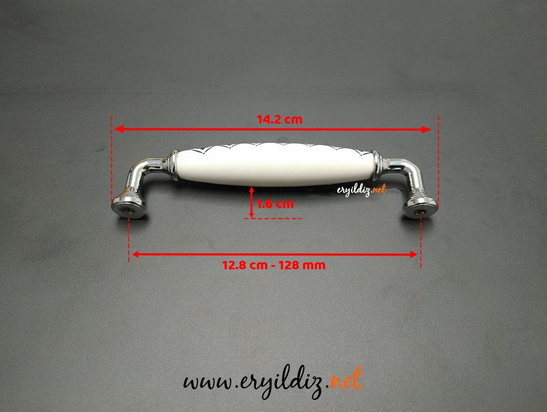 Esal Yıldız Krom D-47 Kulp 128mm Eryıldız Hırdavat