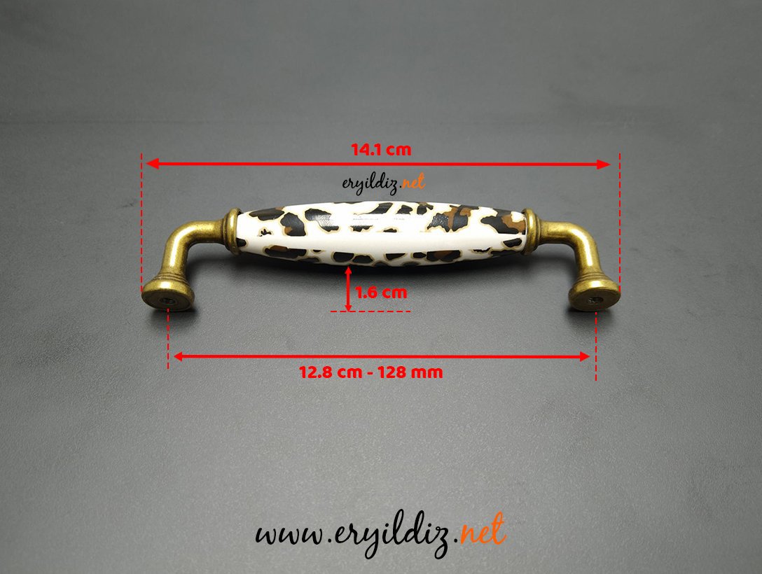 Esal Yıldız Antik Sarı D-56 Kulp 128 mm Eryıldız Hırdavat