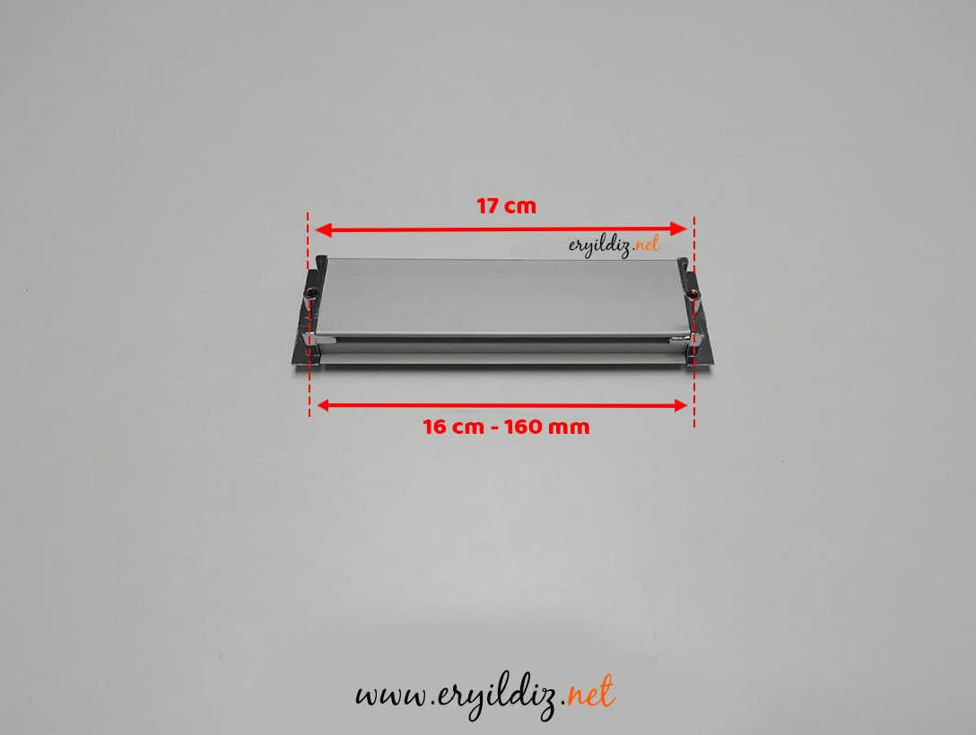 Gömme Yüzey Krom Matkrom Kulp 160 mm Eryıldız hırdavat